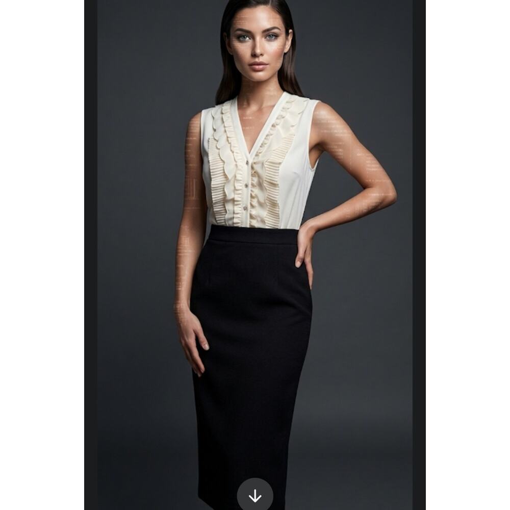 Y2k Sheath. 90's Sheath Dress | mini dress black and off- white Size S. GUC #O16